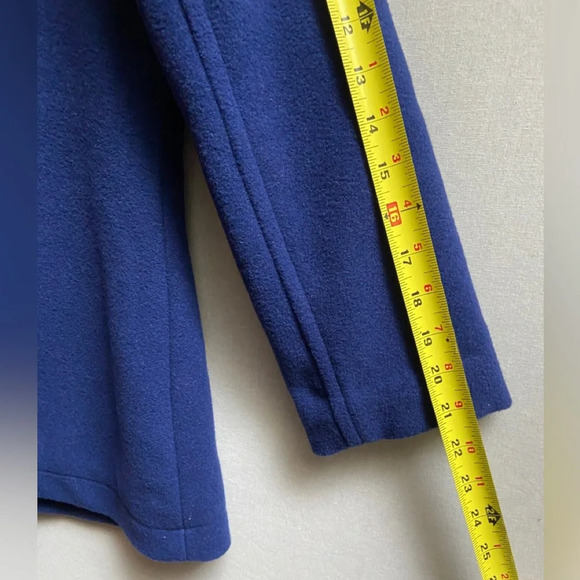 Aero wool blend double breasted button pea coat  Sz L - Picture 11 of 12